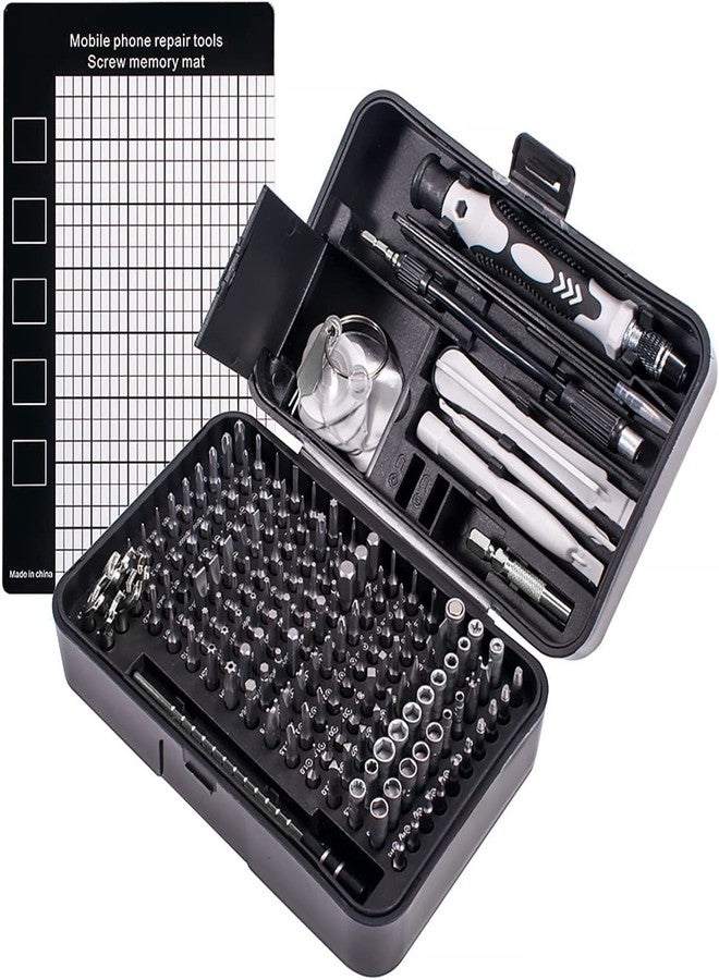 MESHIV مجموعة مفكات دقيقة من Meshiv 170 في 1 - أدوات مغناطيسية من الكروم والفاناديوم لإصلاح الهواتف المحمولة وأجهزة الكمبيوتر المحمولة وأجهزة الكمبيوتر الشخصية والساعات والأجهزة الإلكترونية - Image 1